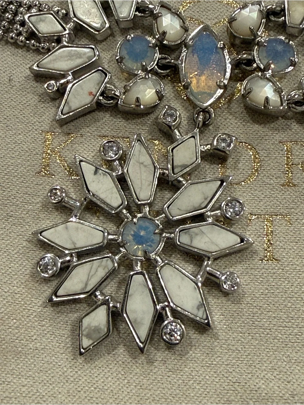 Kendra Scott Isabella Chocker Necklace Silver NWOT